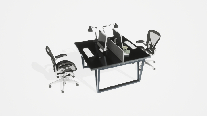 渲染模型_桌椅1330