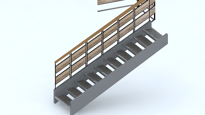 渲染模型_楼梯235