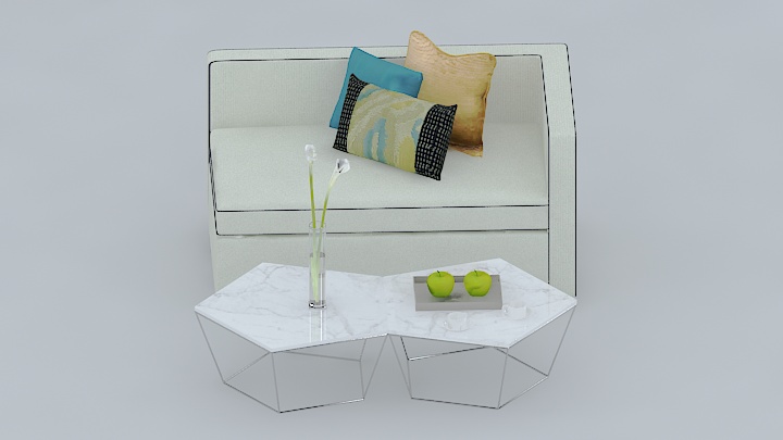 渲染模型_沙发8446