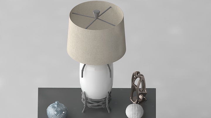 渲染模型_灯具1292