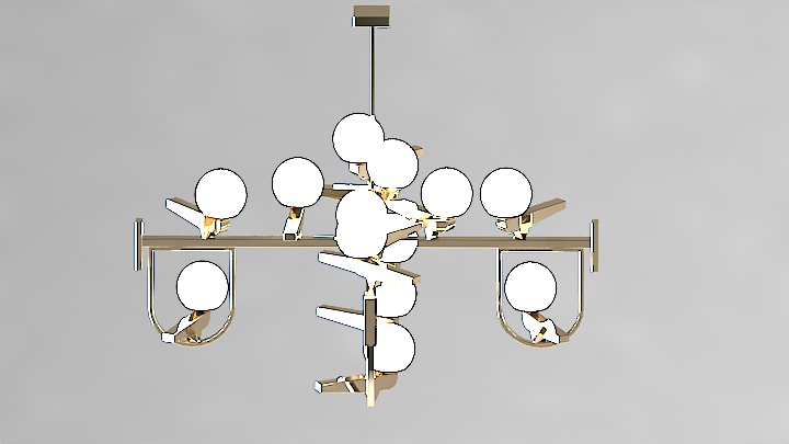 渲染模型_灯具1315