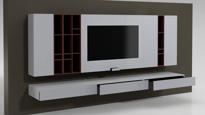 渲染模型_电视柜242