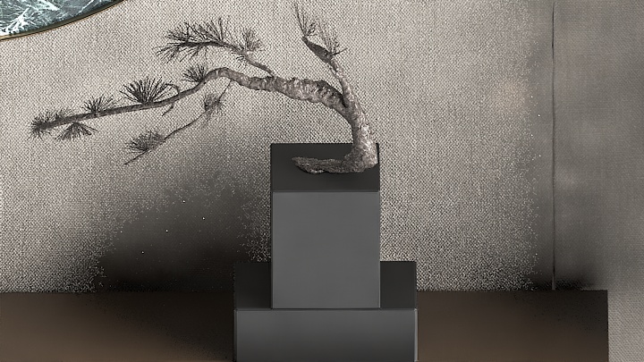 渲染模型_盆栽1072