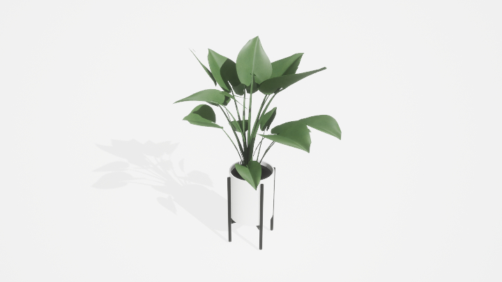 渲染模型_盆栽1088