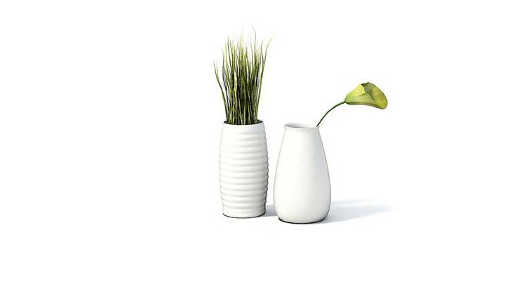 渲染模型_盆栽981