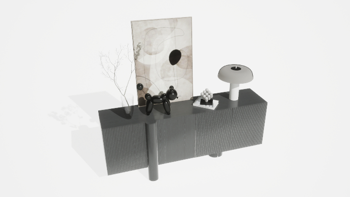 渲染模型_矮柜027