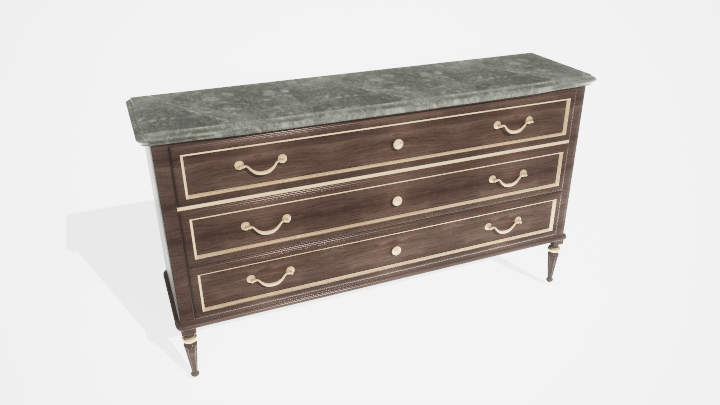 渲染模型_矮柜049