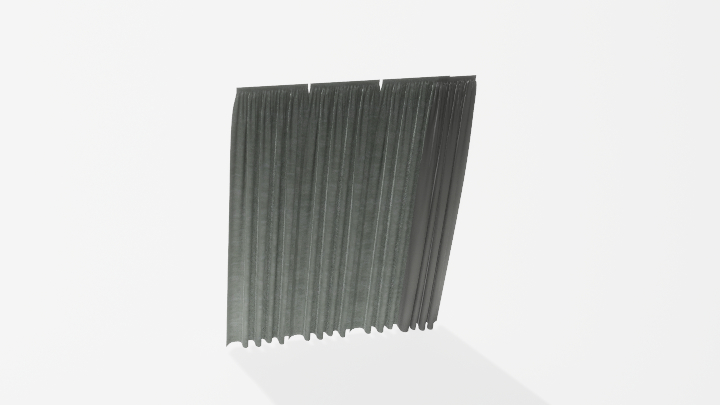 渲染模型_窗帘876