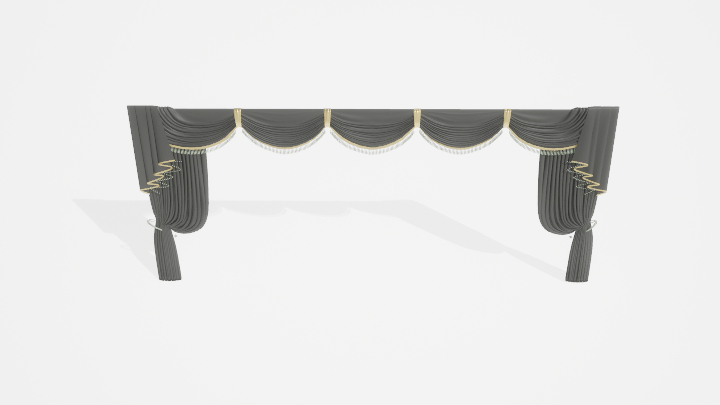 渲染模型_窗帘882