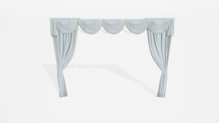 渲染模型_窗帘889