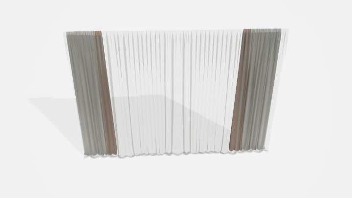 渲染模型_窗帘905