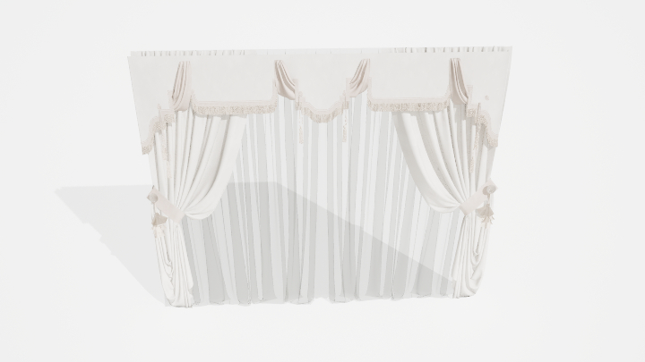 渲染模型_窗帘911