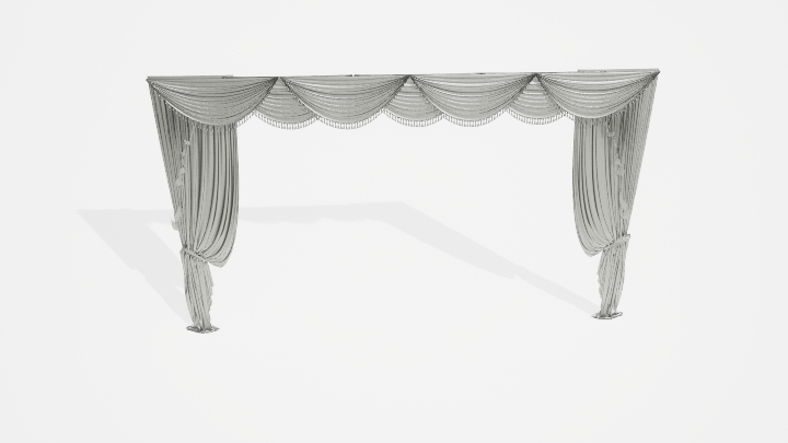 渲染模型_窗帘917