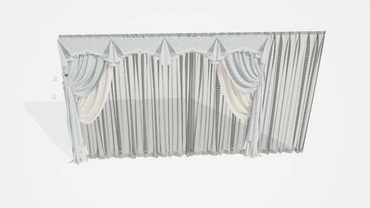 渲染模型_窗帘918