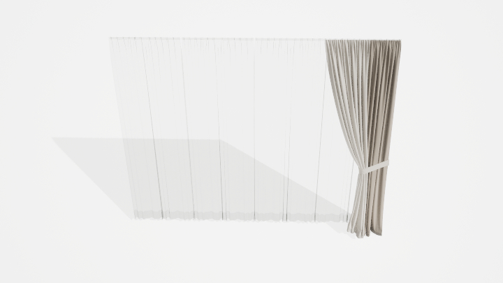 渲染模型_窗帘922