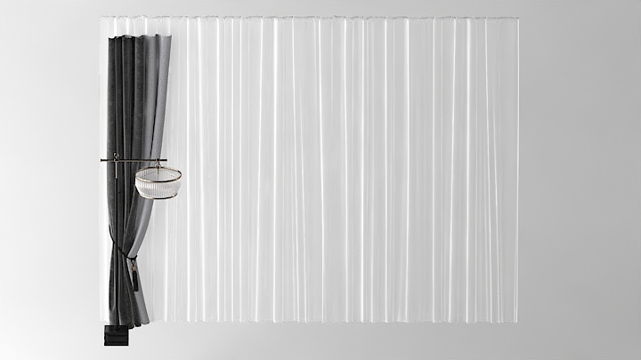 渲染模型_窗帘931