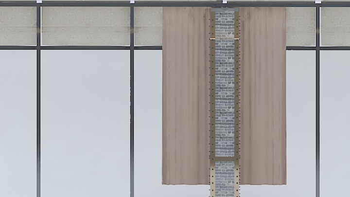 渲染模型_窗帘936