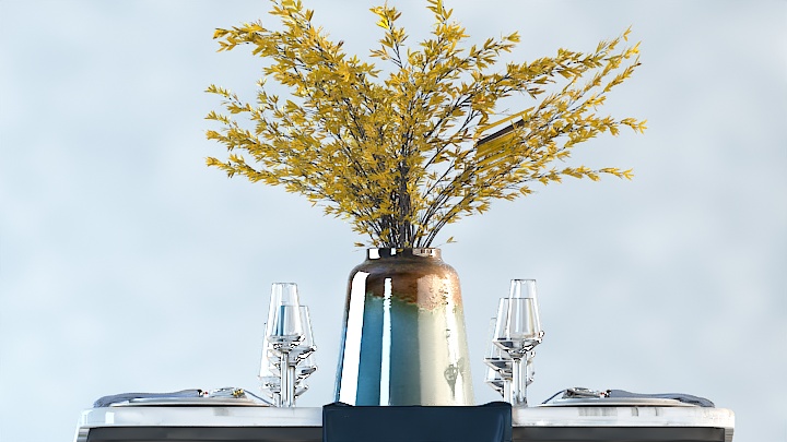 渲染模型_花瓶盆栽023