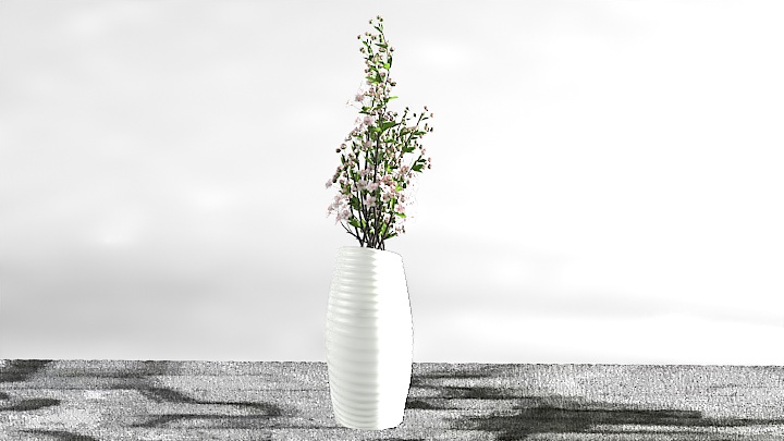 渲染模型_花瓶盆栽030