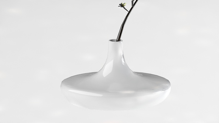 渲染模型_花瓶盆栽037