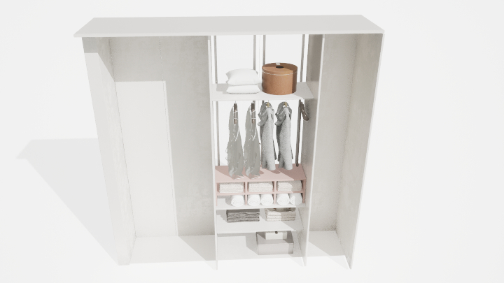 渲染模型_衣柜210