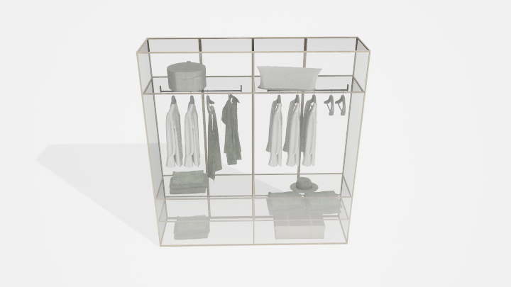 渲染模型_衣柜216