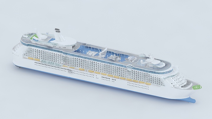 渲染模型_邮轮模型001