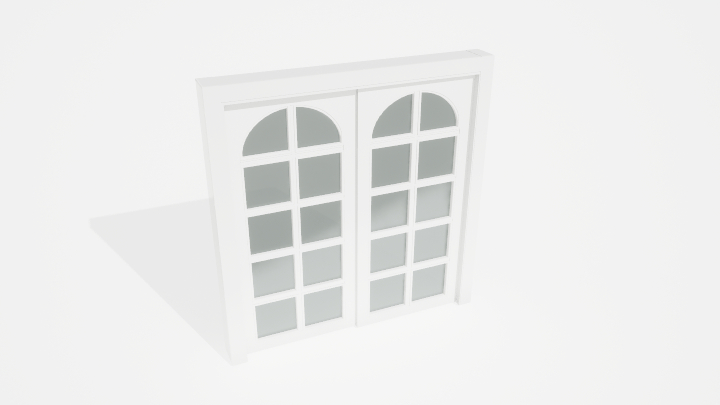 渲染模型_门1384