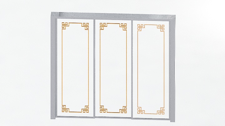 渲染模型_门1392