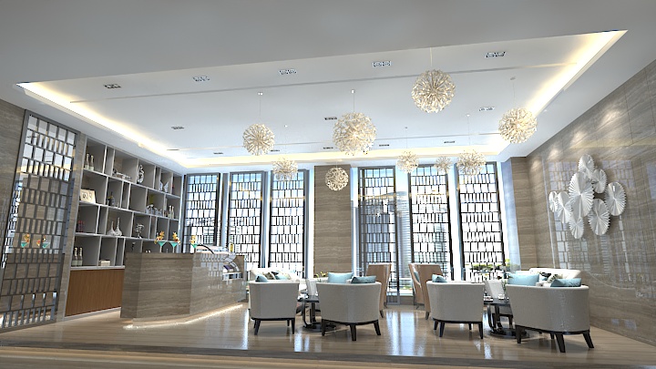 渲染模型_餐厅026