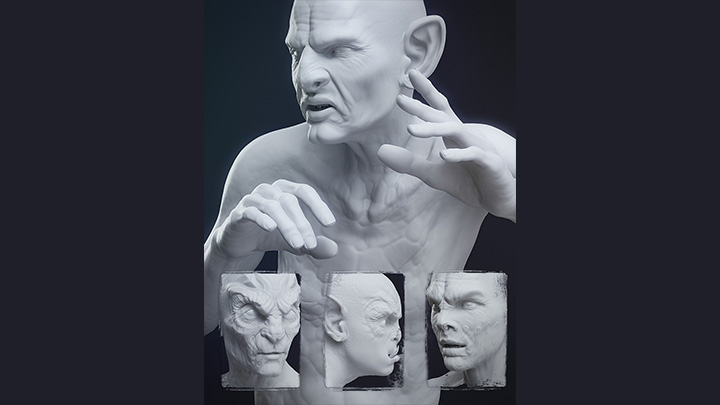 Daz3DPoser_人物白模011