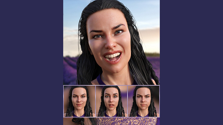 Daz3DPoser_人物表情040