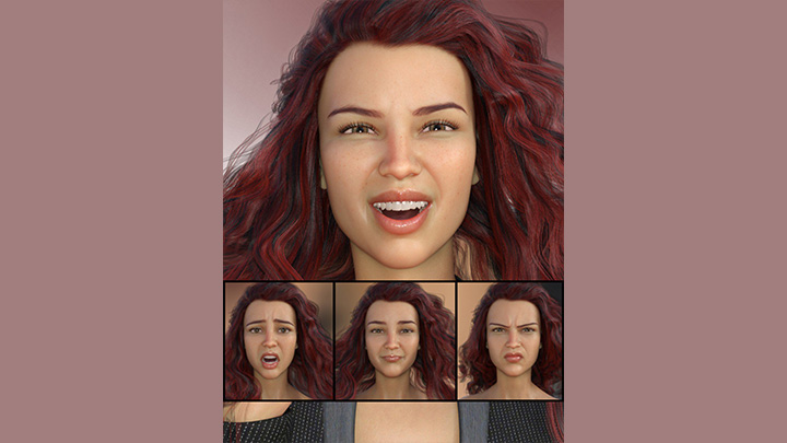 Daz3DPoser_人物表情041