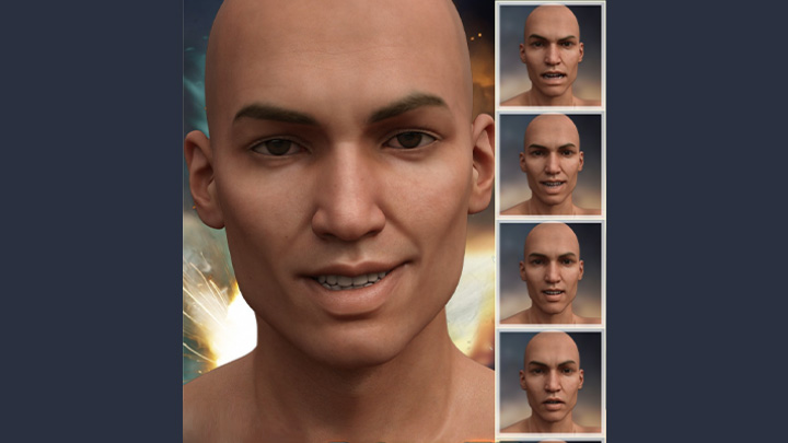 Daz3DPoser_人物表情042