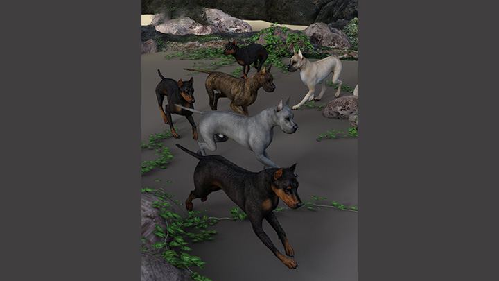 Daz3DPoser_动物031