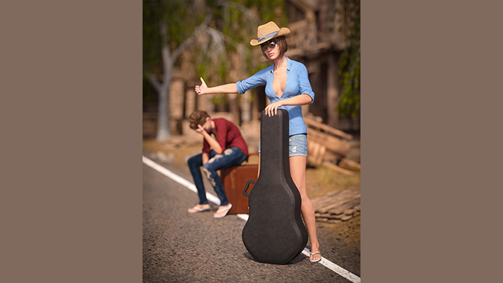 Daz3DPoser_女性人物2445