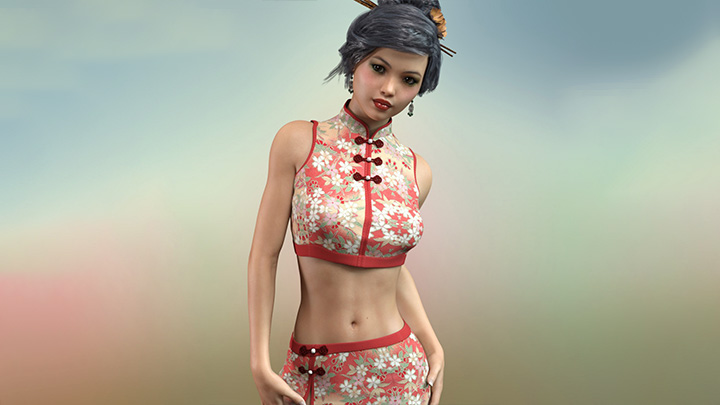 Daz3DPoser_女性人物2834
