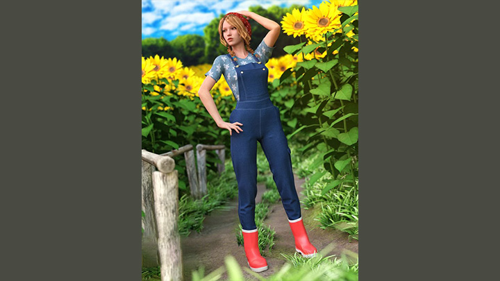 Daz3DPoser_女性人物2884