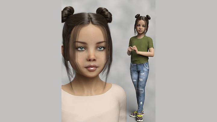 Daz3DPoser_女性人物2976