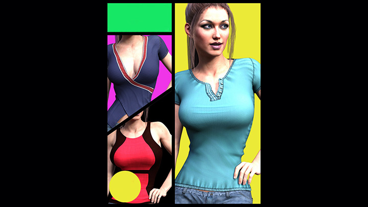 Daz3DPoser_女性人物3057