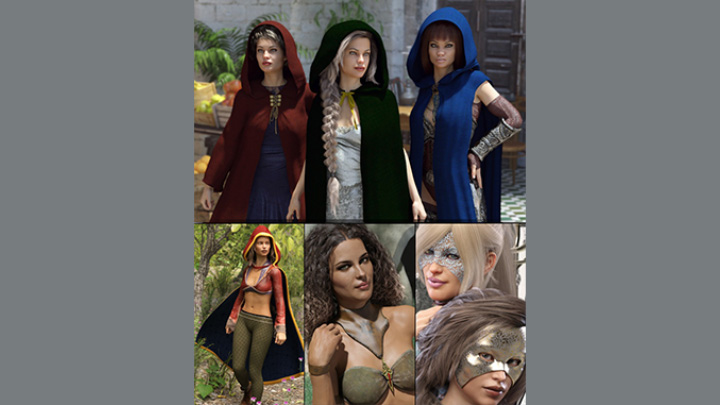 Daz3DPoser_女性人物3095