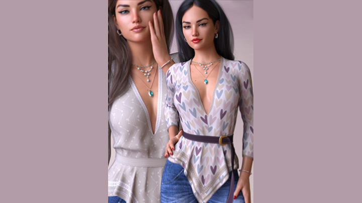 Daz3DPoser_女性人物3144