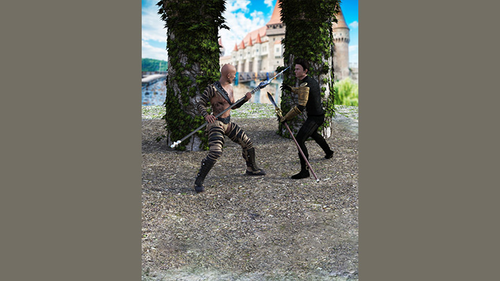 Daz3DPoser_战斗014