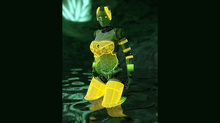 Daz3DPoser_机器人007