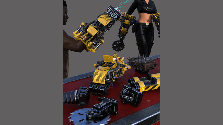 Daz3DPoser_机械人008