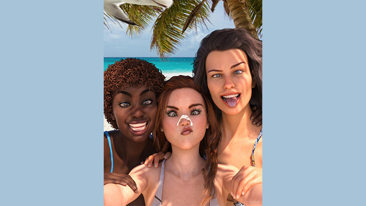 Daz3DPoser_沙滩美女017