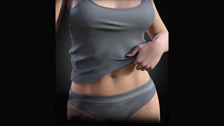 Daz3DPoser_腰部特写002