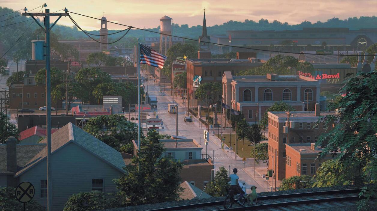 Kitbash3D-Americana美国城市郊区楼房