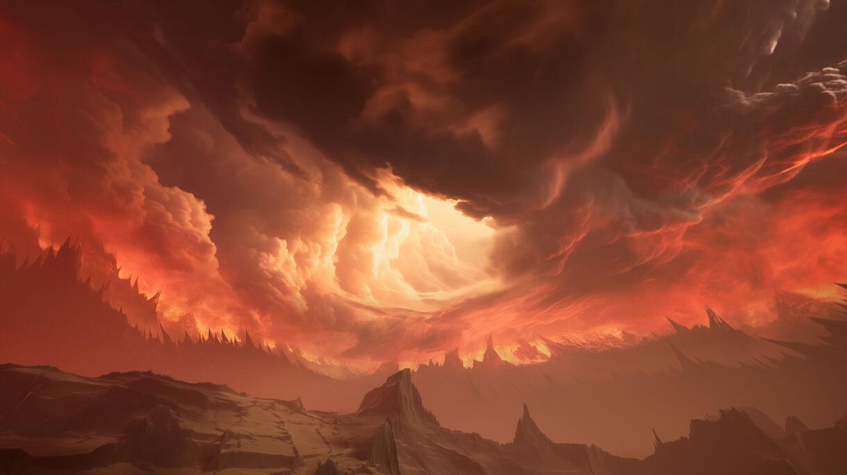 Matte Painting Skybox Pack Demonic Skies天空盒子