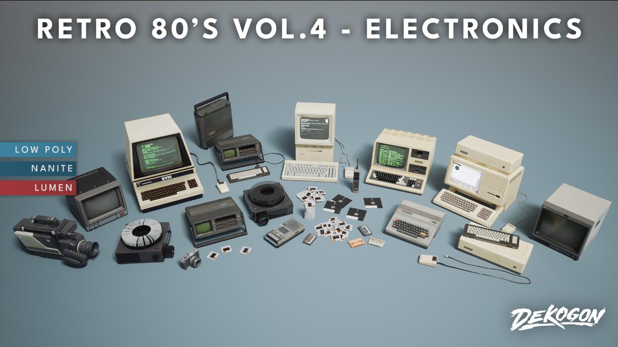 Retro 80’s VOL.4 – Electronics (Nanite and Low Poly) 5.4电子产品